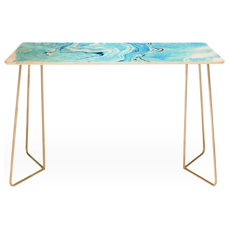 Deny Designs 83 Oranges Ocean Marble Desk