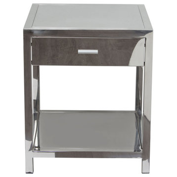 1-Drawer Accent Table in Steel