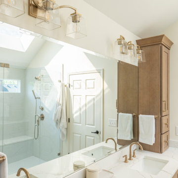 Leawood, Kansas Primary Bathroom Remodel with Custom Shower and Expanded Closet