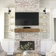 Over grout Stone Fireplace