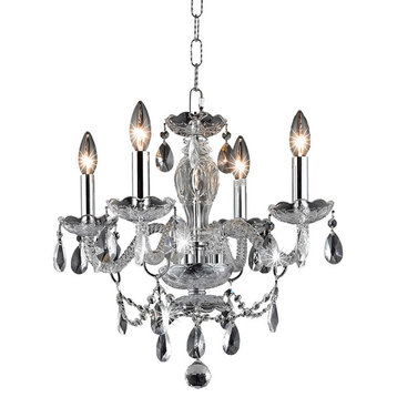 Elle Collection Pendant D17In H18In Lt:4 Chrome Finish�
