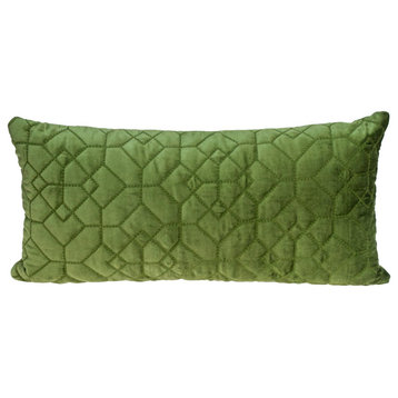 Parkland Collection Sora Transitional Olive Throw Pillow PILL21314P