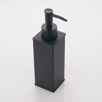 Modern Matte Black Soap Dispenser, Matte Black