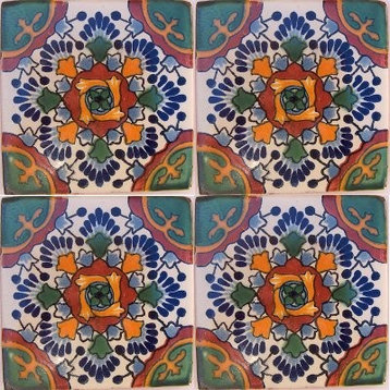 6x6 4 pcs Gerona Talavera Mexican Tile