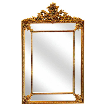 Rosia Traditional Gold Accent Mirror
