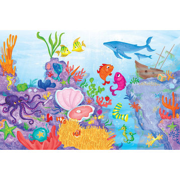 "Coral Reef" Painting Print on Canvas by Curtis