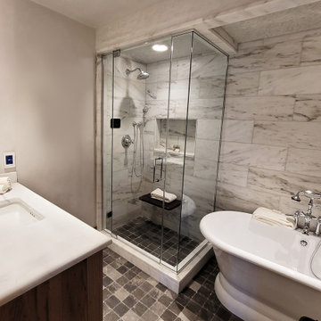 Tiled Bathroom - Tile & Installation by Exact Tile Inc