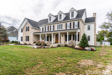 Inspiration for a country exterior home remodel in Philadelphia