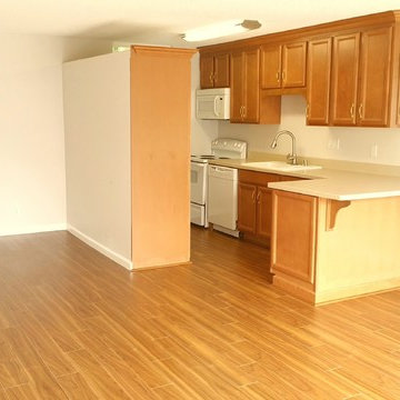 2 Bedroom 1 bath Maple Cabinets