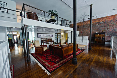 Example of an urban home office design in Columbus
