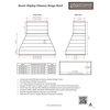 Castlewood Rustic Shiplap Chimney Hood - Dark Gray, 48", 620 Cfm Ventilator W/ L