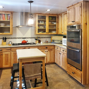 Rustic Hickory Kitchen with Natural Finish 2