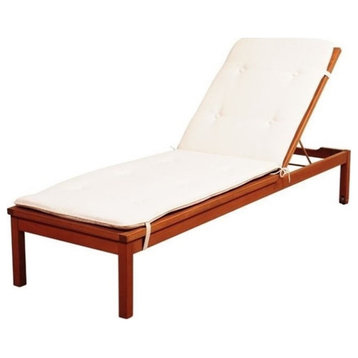 International Home Amazonia Patio Lounge in Brown and White
