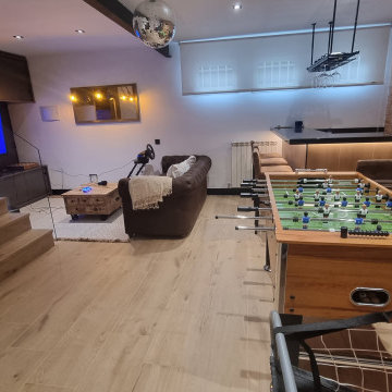 Transformación de un sótano en un espacio multiuso