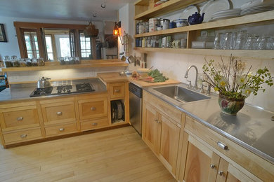 This is an example of an eclectic kitchen in Burlington.