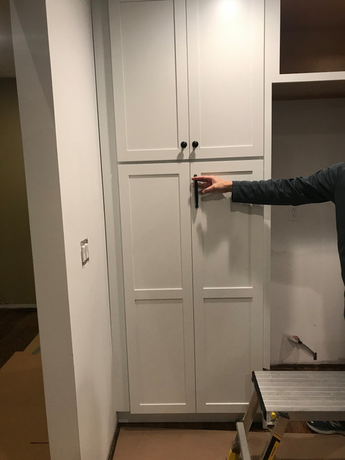 pull placement on 30" Pantry doors
