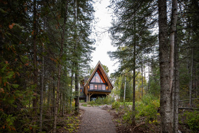 Inspiration for a rustic exterior home remodel in Other
