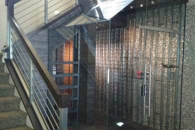 Wine cellar - modern wine cellar idea in Las Vegas