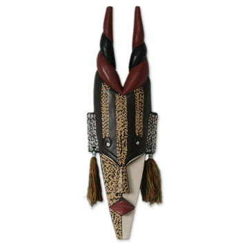 Agona Antelope Ghanaian Wood Mask