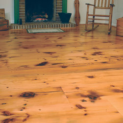 Reclaimed White Pine Flooring - Distressed Grade - Hardwood Flooring