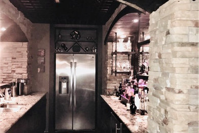Inspiration for a rustic basement remodel in DC Metro