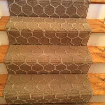 Carpet Remnants Turned Into Stair Runners