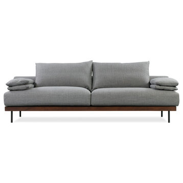 Malibu Fabric Sofa, Sterling