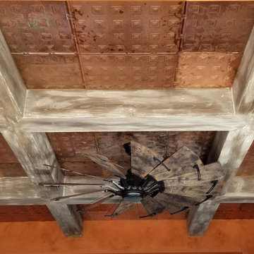Moroccan Copper Ceiling in Patio