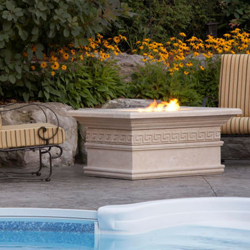 Outdoor Fireplace by Omega Mantels