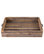 Reclaimed Wood Serving Tray With Metal Handle