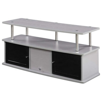 Convenience Concepts Designs2Go 50" TV Stand in Gray Wood Finish