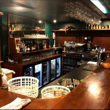 FABRICATION D'UN COMPTOIR ET ARRIERE COMPTOIR DE BAR