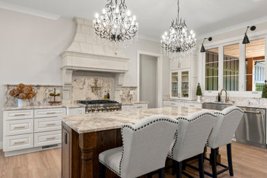 Example of a french country kitchen design in Other