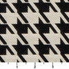 Black And Beige Hounds Tooth Indoor Outdoor Upholstery Fabric By The Yard