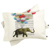 Deny Designs Coco de Paris Flying elephant Pillowcase