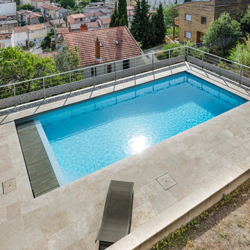 Jaune & Bleu - Piscine sur mesure