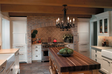 Example of a transitional kitchen design in Other