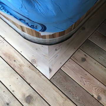 Lake Oswego Contemporary Cedar Deck
