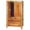 Cedar 2 Drawer Wardrobe w Hanging Rod in Lacquer Finish (Value)