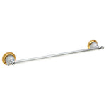 Bronces Mestre - Artica Swarovski large towel bar.. Luxury towel bar. Towel racks and holders, Chrome-Gold - Regency Style is a refined interpretation of French art and architecture from the XIV century that incorporates an aesthetic of harmony and elegance of artistic and decorative pieces.