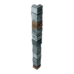 255-STACKED STONE OUTSIDE CORNER - 48"H X 3 &frac14;" W X 1 &frac12;"D - Wall Panels