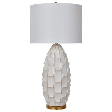 Cambridge 1 Light Table Lamp in White Washed
