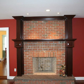 Arts & Crafts Style Fireplace Mantel