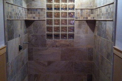 Example of a mountain style bathroom design in Other