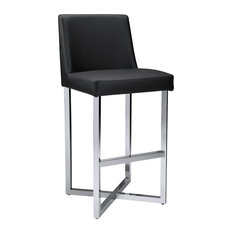 Sunpan Modern Home - Howard Barstool, Black - Bar Stools and Counter Stools