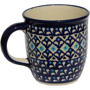 Polish Pottery Coffee Mug, Pattern Number: 217A