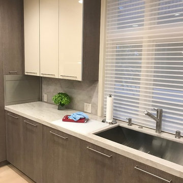 Simple Modern Condo Kitchen Remodeling in Huntington Beach