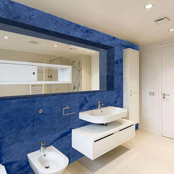 Blue marble bath - Home Decor