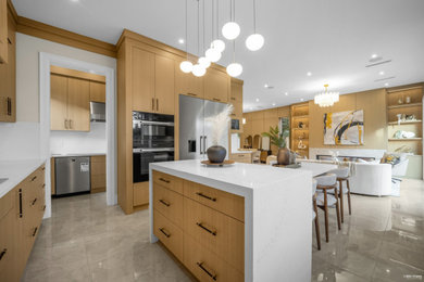Inspiration for a contemporary kitchen remodel in Vancouver
