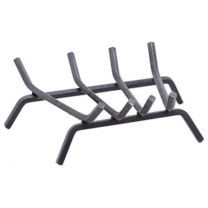 HiFlame Fireplace Log Grate 13 x 10 Inch Steel Heavy Duty Firewood Holder HFG13